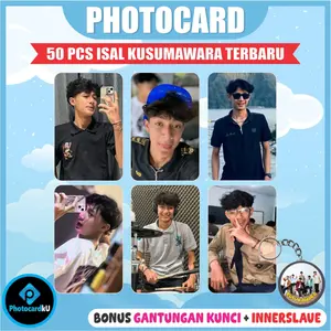 Photocard Isal Kusumawara 50 Pcs terbaru bonus gantungan kunci bisa COD