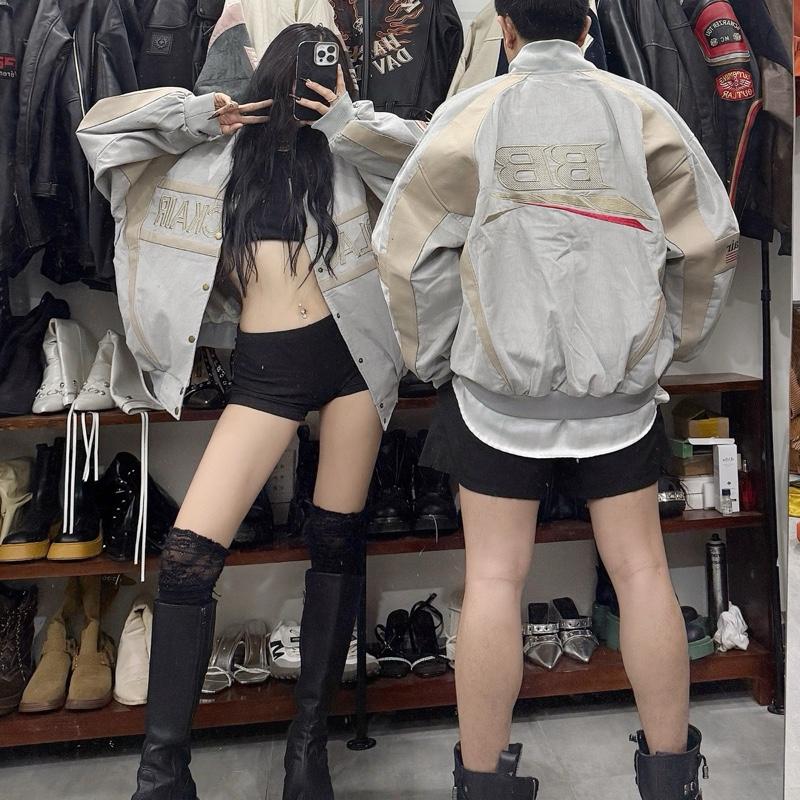 Black Air Xám Xanh 1 . Áo Khoác Nam Nữ Freesize From Rộng