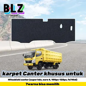 BOLIZUN Karpet Mobil Custom Khusus Untuk Mitshubishi Canter (Super HDX, EURO 4, 100ps-125ps, Fe74hd)