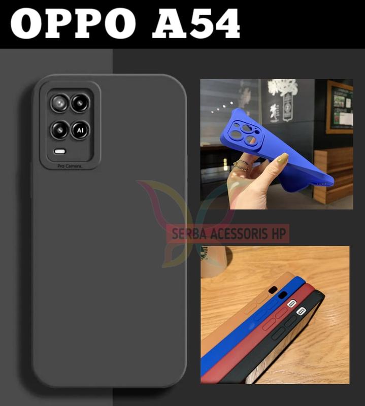 Case Macaron Pro Untuk Tipe OPPO A54 4G Softcase Polos Pelindung Camera 1