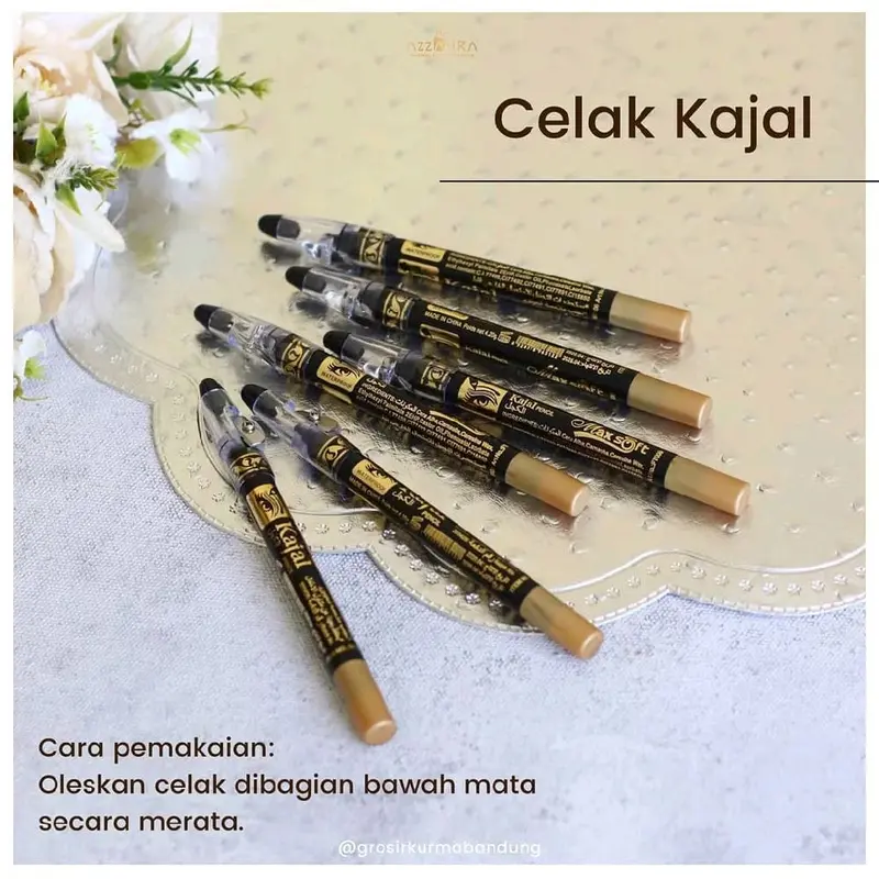 CELAK KAJAL IMPORT ARAB || CELAK MATA KAJAL PENSIL RAUTAN Eyeliner Pencil Hitam Waterproof 0