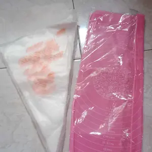 COSY 100pcs Plastik Segitiga Papping Bag Plastik Contong Penghias Kue Kualitas Super Tebal Isi 100 pcs Kitchenware