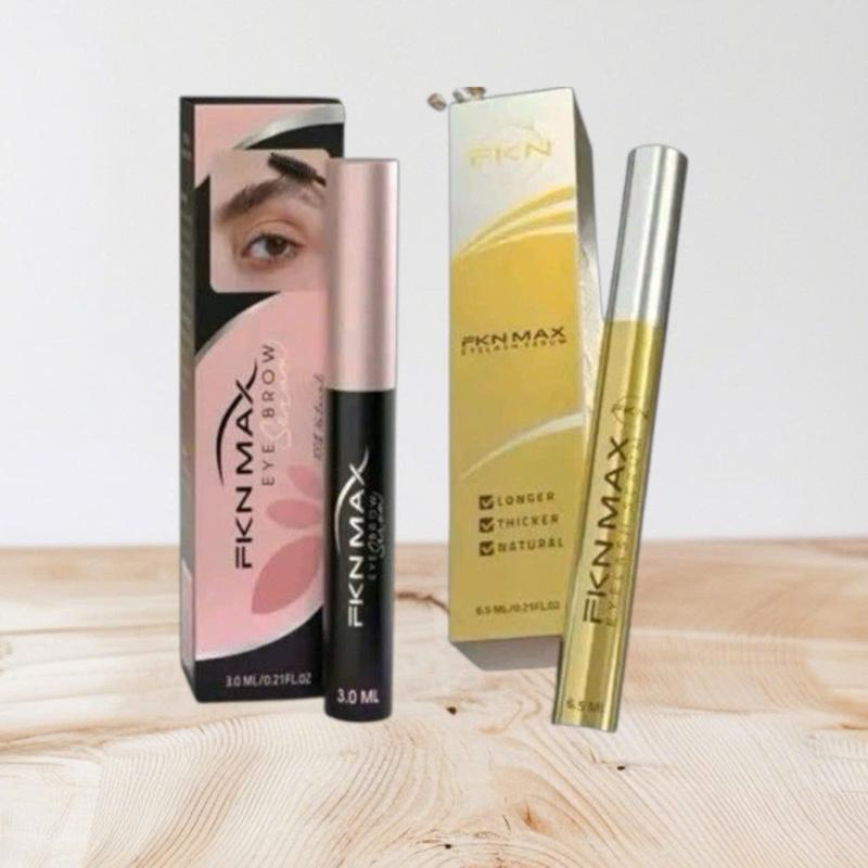 1 Cây Dưỡng Lông Mi FKN Max Cây Màu Vàng Nắp Bạc Dung Tích: 6,5ml và 1 Cây Dưỡng Lông Mày FKN Max Cây Đen Nắp Hồng Dung Tích: 3ml Dành Cho Nam Và Nữ Hổ Trợ Tình Trạng Lông Mi Lông Mày Thưa Ngắn. Hạn Sữ Dụng: 36 Tháng.