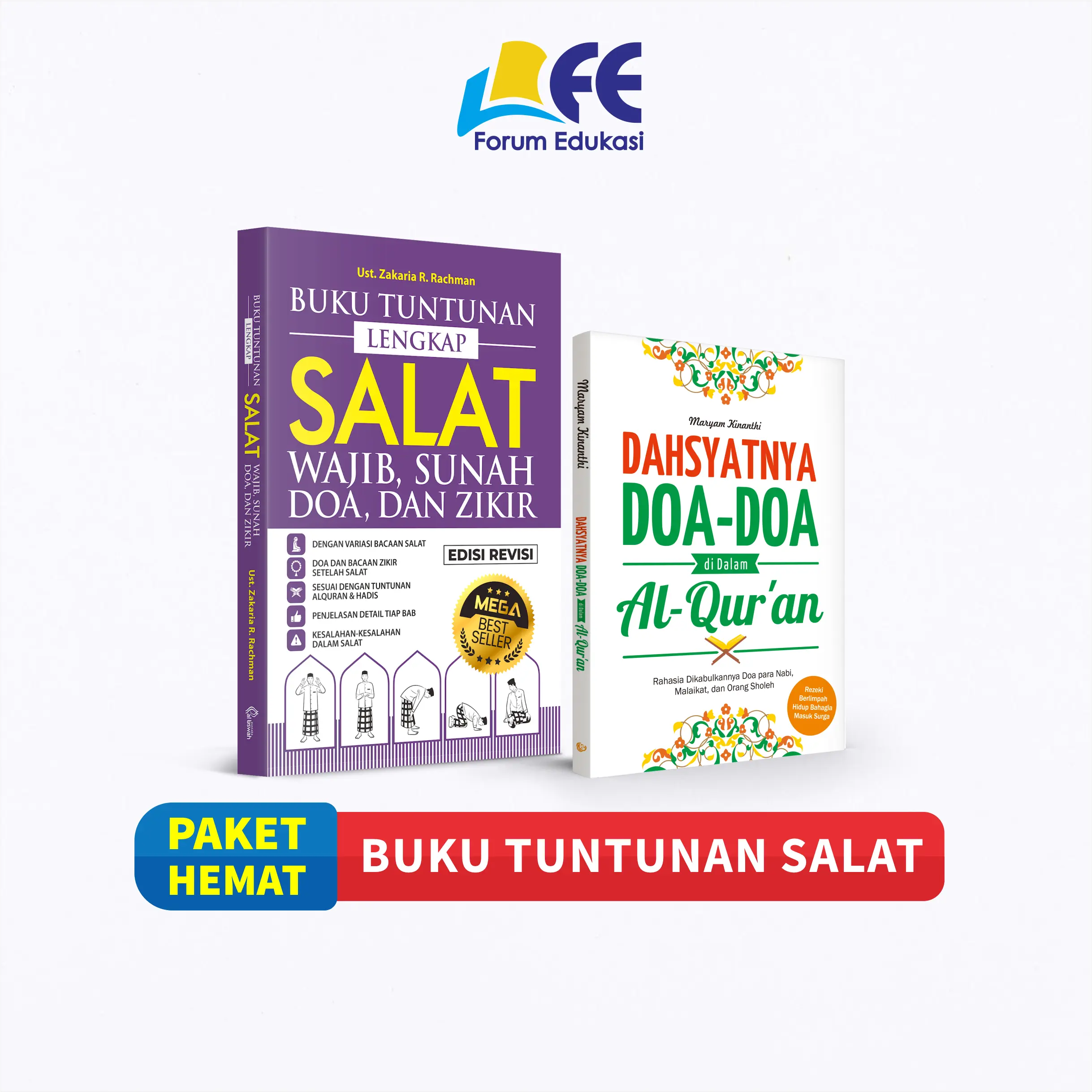 Paket Hemat Buku Tuntunan Salat + Buku Amalan Doa Al-Qur'an