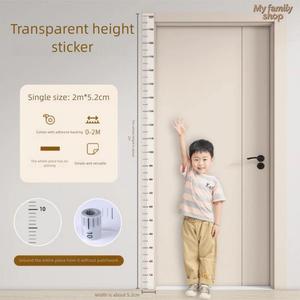 Miếng Dán Đo Chiều Cao, Chiều Cao 2M, Chống Nước, Có Thể Tháo Rời, Keo Dính Tự Động, Trong Suốt, Biểu Đồ Phát Triển Cho Trẻ Em, Phù Hợp Cho Bé, Sản Phẩm Mới Ra Mắt