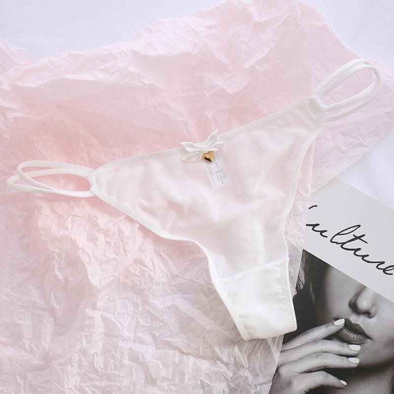 Product Introduction of Sexy Women Thongs Panties Sexy Mesh Transparent Solid Color Low-Rise Seamless Underwear Cute Girls Ladies Mesh T-Back T-String 20