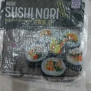 Sushi Nori Roasted Seaweed Panggang Korea Isi 5/10/20/50 Lembar HALAL - Kering, Food Laut Rumput Camilan