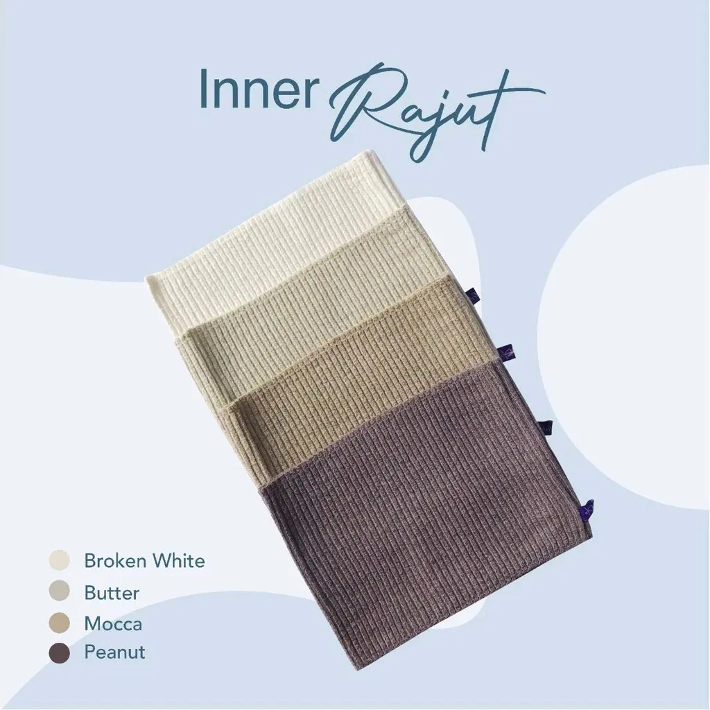 Inner Rajut Premium Anti Pusing dan Anti Budeg by Kalisha - Ciput Rajut Premium Anti Pusing Anti Budeg Warna Cantik Jilbab Dalaman