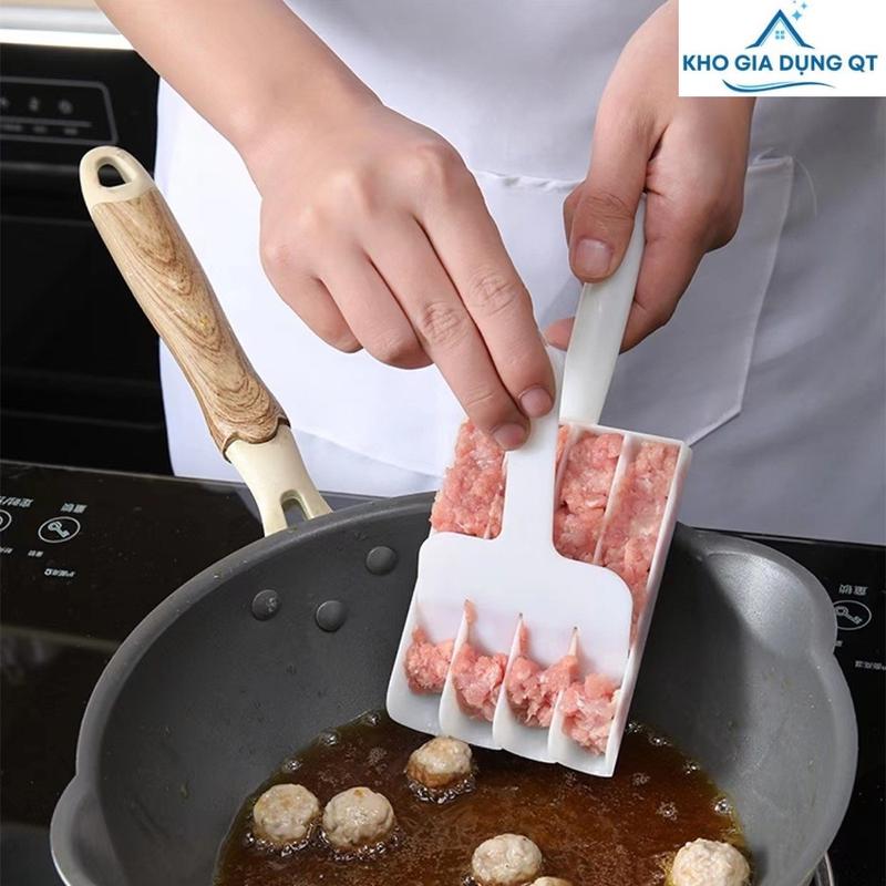  Dụng Cụ Làm Thịt Viên 4 ngăn Đa Năng Khuôn Làm Tôm Cá Viên Tiện Lợi Cho Nhà Bếp  M468GDQT  
