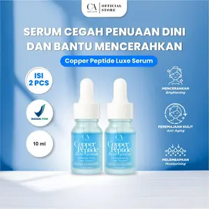 Serum Copper Peptide CA Skin Glow – Serum Biru | Serum Botox Anti Aging & Flek, Menjaga Kekenyalan, Menghaluskan Tekstur