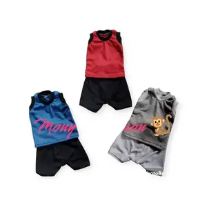 baju hewan monyet stelan kaos tanpa lengan