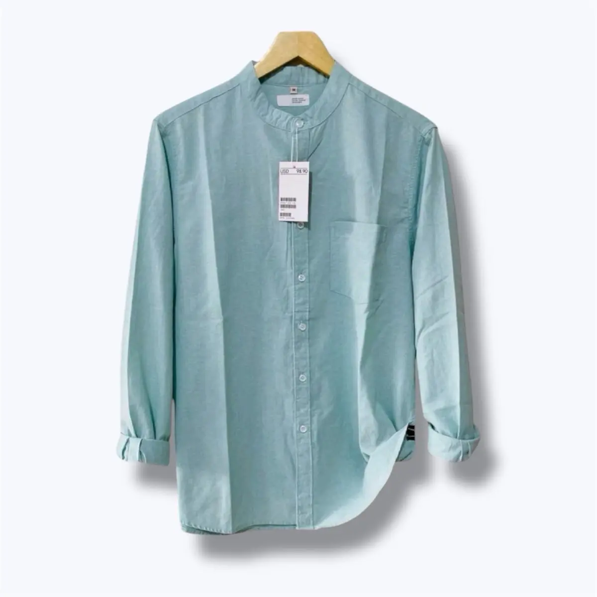 Kemeja Panjang Shanghai Z/R - H/M Oxfort Premium - Kemeja Pria Katun Twill Polos Model Slimfit