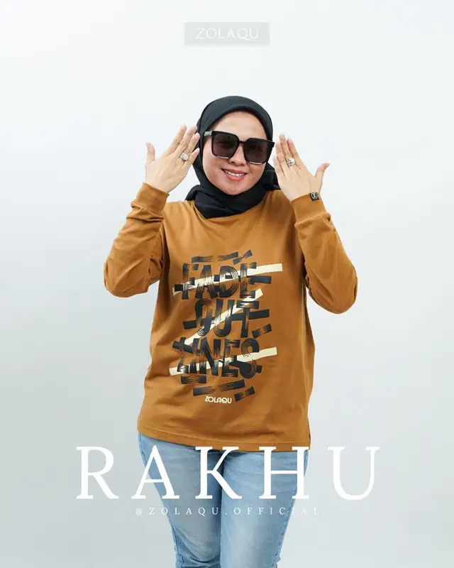 ZOLAQU - Atasan Kaos Wanita Size Cotton Combed 20s Rakhu 0