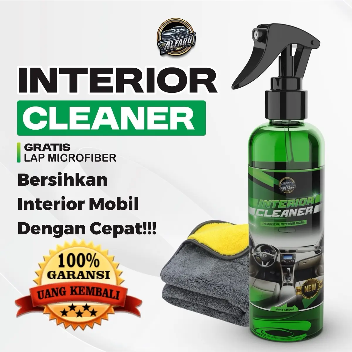 FREE LAP Pembersih Interior Mobil - Interior Cleaner By Alfaro Detailing Car Kendaraan Car Kendaraan