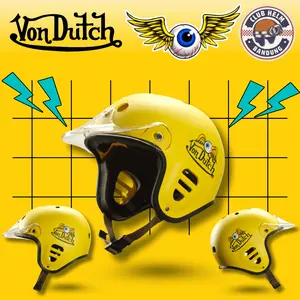 Helm Skate Full + Pet Motif Motorcycle Sepeda skate Outdoor