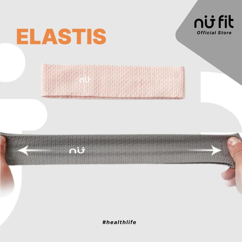 Nu Fit - Headband Yoga / Bandana Olahraga / Headband Olahraga - Hitam 4