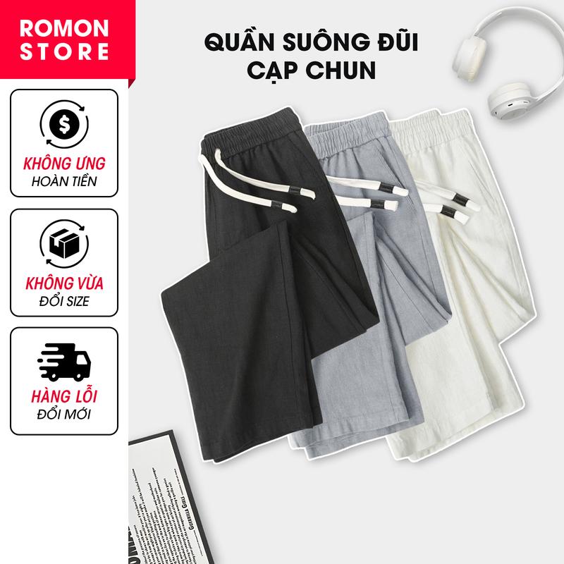 [Mở bán] Quần đũi suông ống rộng vải mát cạp chun có BigSize q501