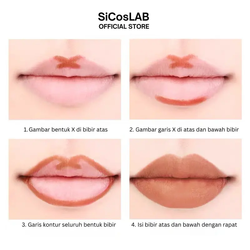 SicosLAB | Lip Liner Waterproof & Long-lasting | Bibir | Lipstick | Sulam Bibir Eyeliner Pewarna Pensil 1