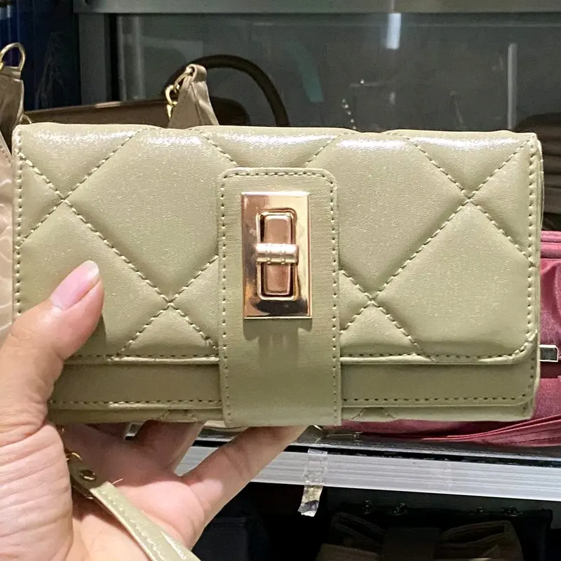 Dompet Celsy Cleva Bordir Elvita untuk Wanita dengan 2 Lapisan dan Tali Genggam Gratis - dompet Uang, Kartu 4