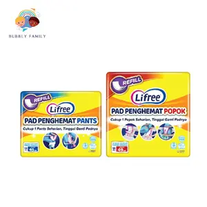 Lifree Lapisan Penyerap isi 18 - Lifree Pad Penghemat Popok Perekat Pants 15 pcs