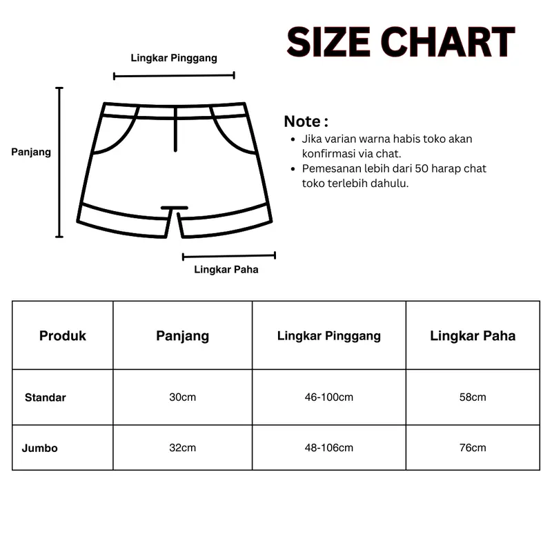 Celana Wanita Pendek Hotpants Santai Polos Bahan Import Micro Premium Jumbo Standar 7