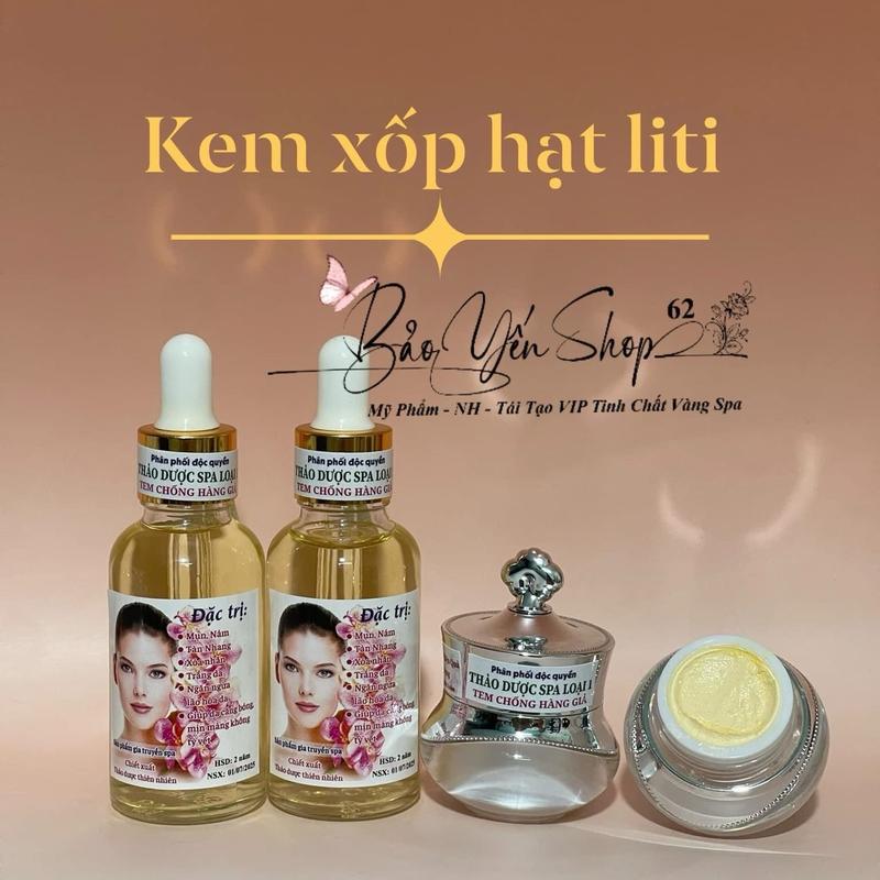 NH-tặng 2 nạ -2 Bộ CAO CẤP VIP + cho da Dưỡng DA HỖ trợ mụn thâm nám tàn nhang- KEM trắng 5gr VIP hạt liti tái tạo