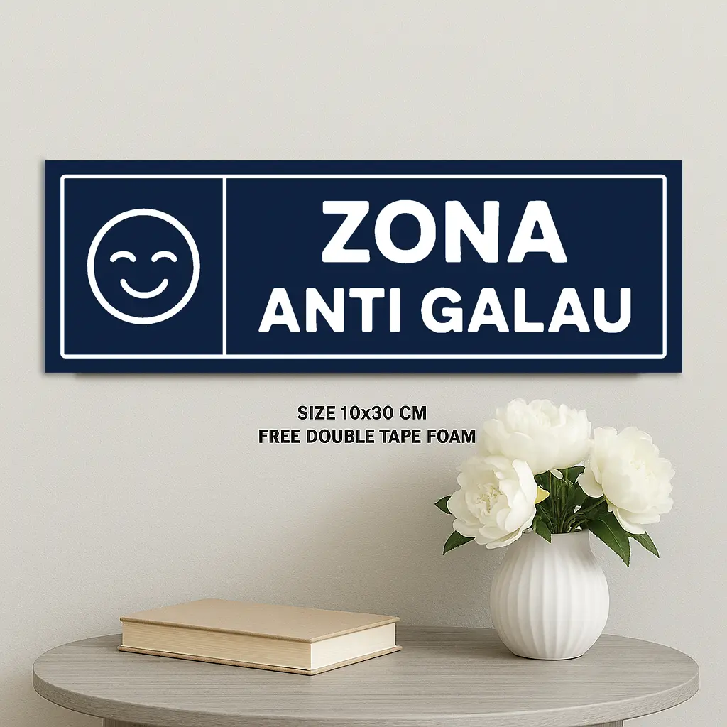 Hiasan Dinding Kata-Kata ZONA ANTI GALAU