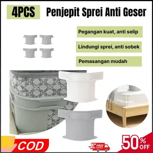 DUORA SALE 4 PCS PENJEPIT SPREI ANTI GESER | Sprei Anti Geser Anti Lepas | Seprai Kencang Untuk Anak Aktif