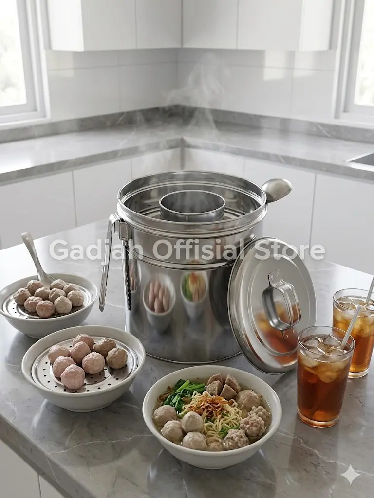 PROMO TERMURAH!!! dandang bakso 26cm stenlis Kitchenware