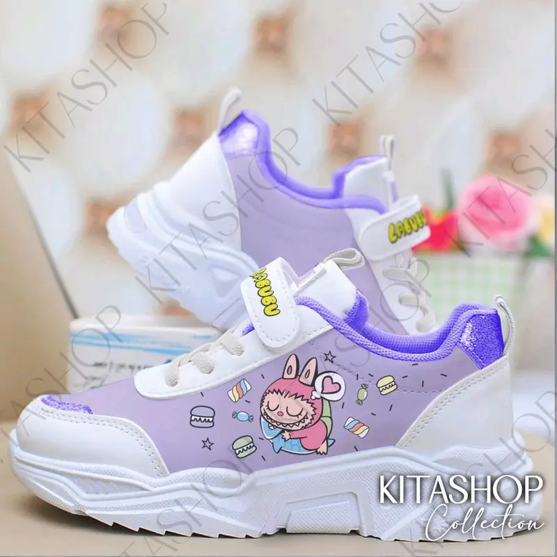 SEPATU SNEAKERS ANAK PEREMPUAN/SEPATU LABUBU/SEPATU SEKOLAH ANAK 4