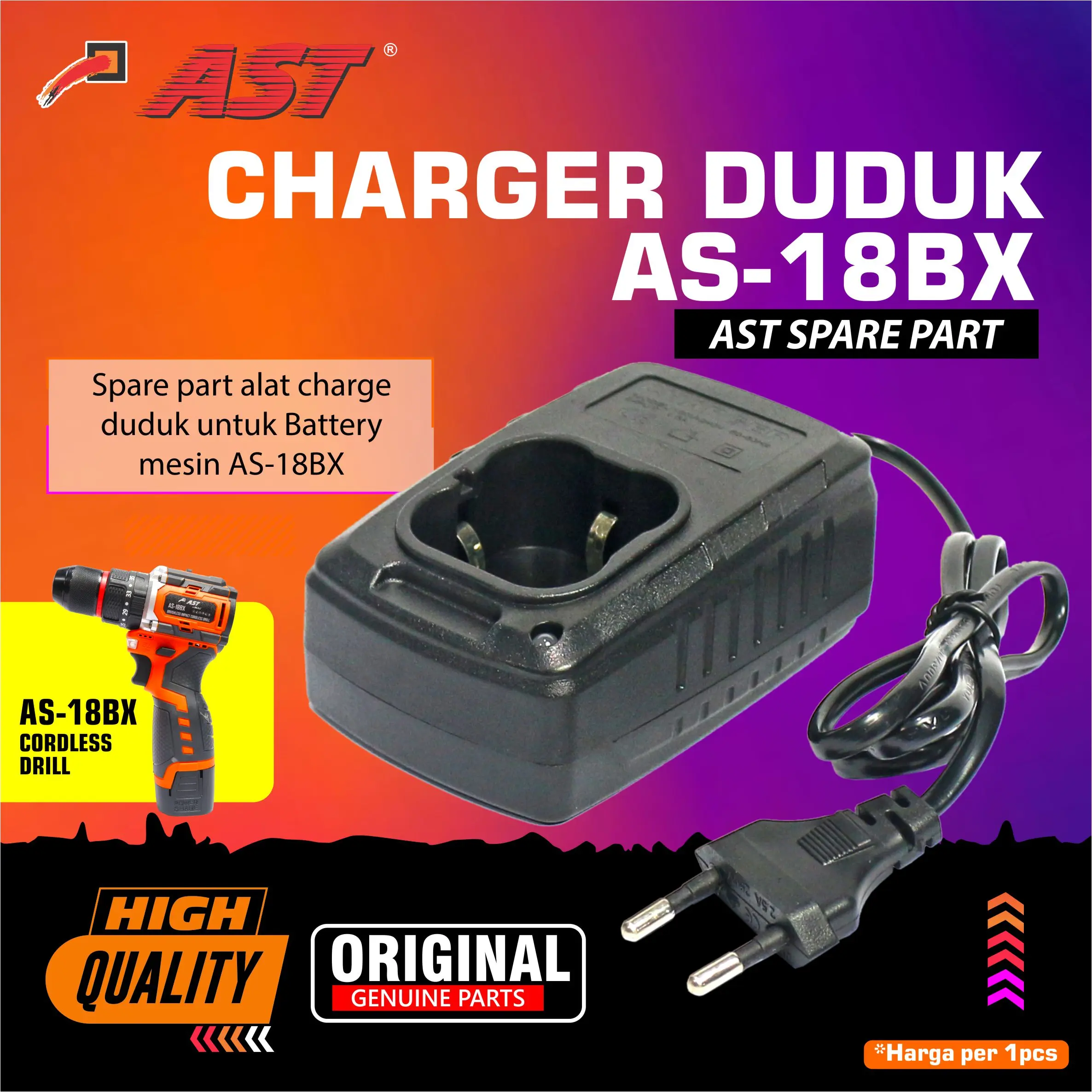 AST AS-18BX Charger duduk 16.8V