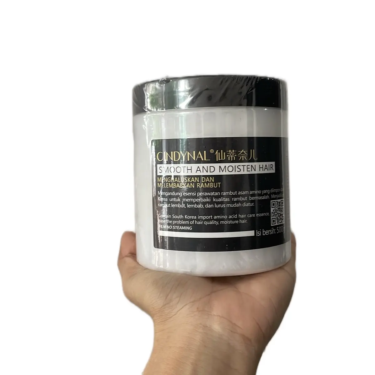 Cindynal Hair Mask Smoothing Keratin Treatmen Rambut Kering Rontok Ala Korea Lembut Wangi Menyehatkan 500gr