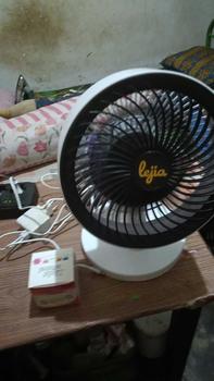 Product Review of Kipas Angin Meja Duduk Listrik Desk Fan Putih Pink Baling Kabel from l**8 0