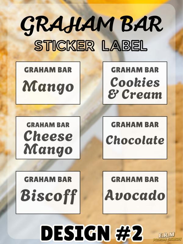 100 + 10 PCS FREE GRAHAM BAR STICKERS!