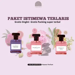 Juragan Parfum Indonesia Beli 1 Dapat 3 Parfum Scandalove, Romanticwish, Pinkberry 35 Ml Eau De Parfume Aroma Tahan Lama Wangi Perfume Black Laki-Laki Perempuan Pria Promo Spesial