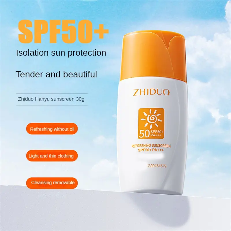 SPF50+ Body Sun Cream Facial Solar Blocker Moisturizing Refreshing Not Greasy Protector Solar Skin Care