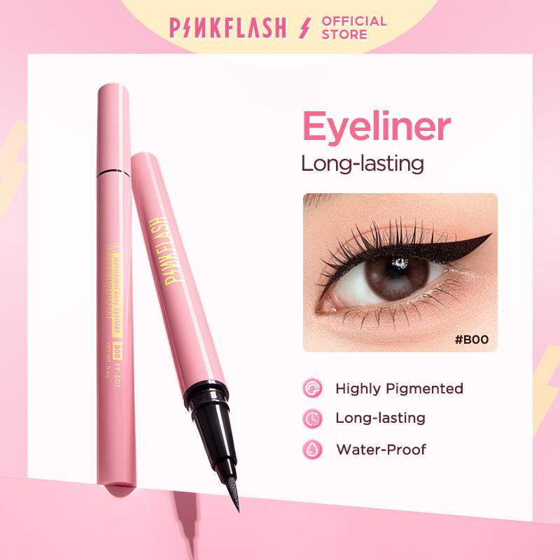  Bút kẻ mắt Pinkflash màu đen màu nâu chất lì chống nước  lâu dạng lỏng nhanh khô trôi 30g 