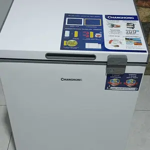 Changhong chest Freezer FCF136DW Kapasitas 110 Liter (Fast Freezing) (Design Look Linimalis)