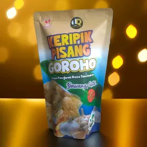 Keripik Pisang Goroho Rasa Bawang Putih 100% Halal Snack Kripik
