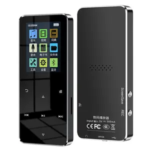 DAP MP3 Digital Audio Player MP4 Bluetooth 1.7 Inch 500mAh 4GB Pemutar Lagu Portable Layar