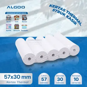ALGOO Kertas Thermal Struk 57x30 @10roll