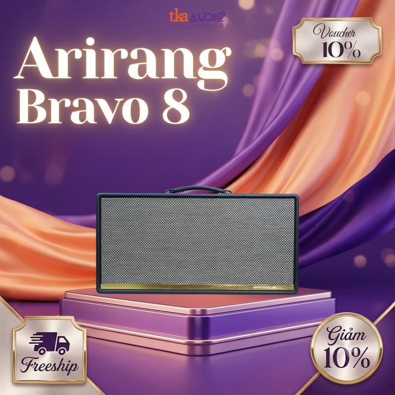 Loa Karaoke Di Động Arirang Bravo 8 - Loa Xách Tay Hát Karaoke Gia Đình