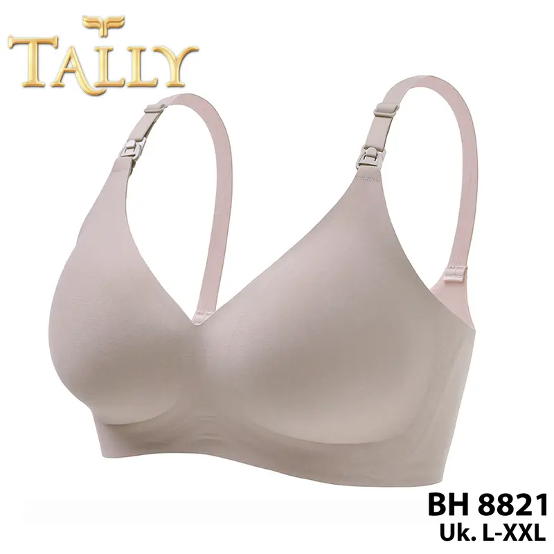 TALLY BH 8821 Bra Wanita Bra Menyusui Tanpa Kawat Busa Tipis Bahan Seamless Kait 3 Bra Maternity Pakaian Dalam Wanita Ibu Hamil Busui 5