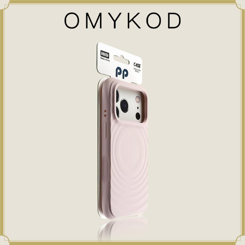 Ốp điện thoại có lỗ chính xác, nam châm họa tiết sóng cho iPhone 18 PRO/17 PRO MAX/iPhone 16 PRO MAX/iPhone 15 PRO MAX/iPhone 14 PRO MAX, kèm 17/16/15/14 miếng dán điện thoại silicon lỏng, bảo vệ toàn diện, mềm mại, chống rơi