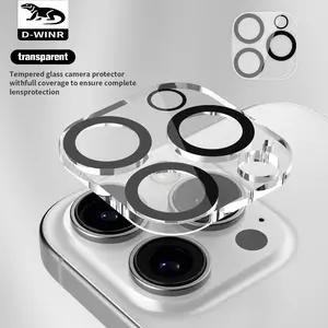 DWINR Camera Lens Protector for iPhone Series 11-16 (Examples Iphone 16 6,1" ,Iphone 16 Pro 6,3",Iphone 16 Pro Max 6,9" ,Iphone 16 Plus 6,7")  ,Tempered Glass,9H Hardness,Anti-Scratch