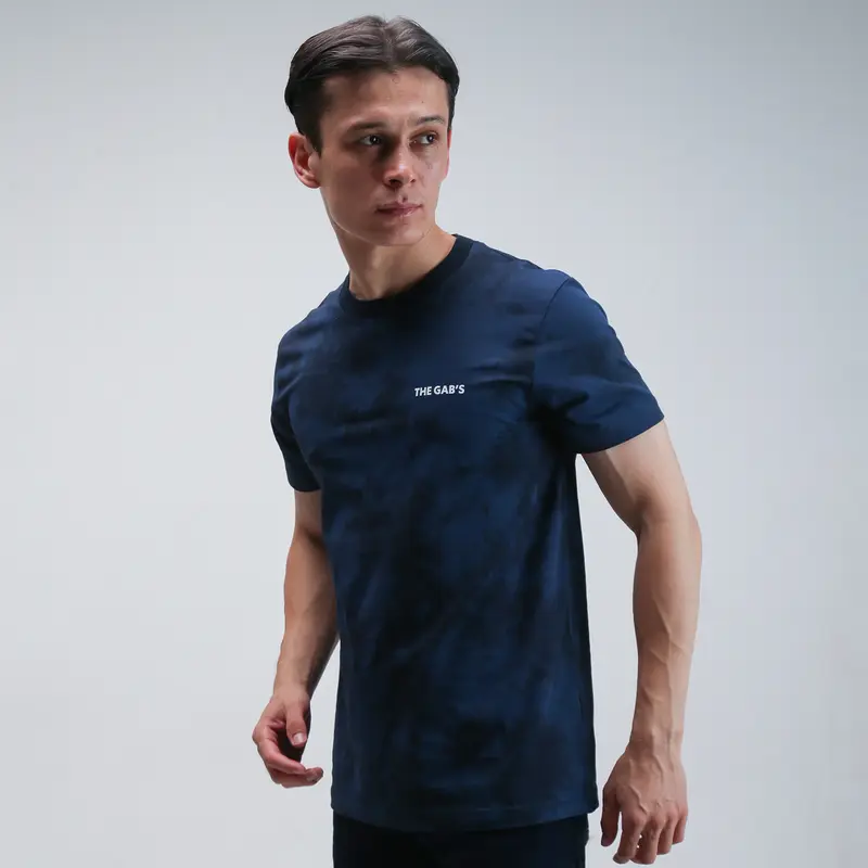 THE GAB'S / GABRIELLE KAOS LENGAN PENDEK REGULAR FIT ( BLACK / NAVY BLUE) 4