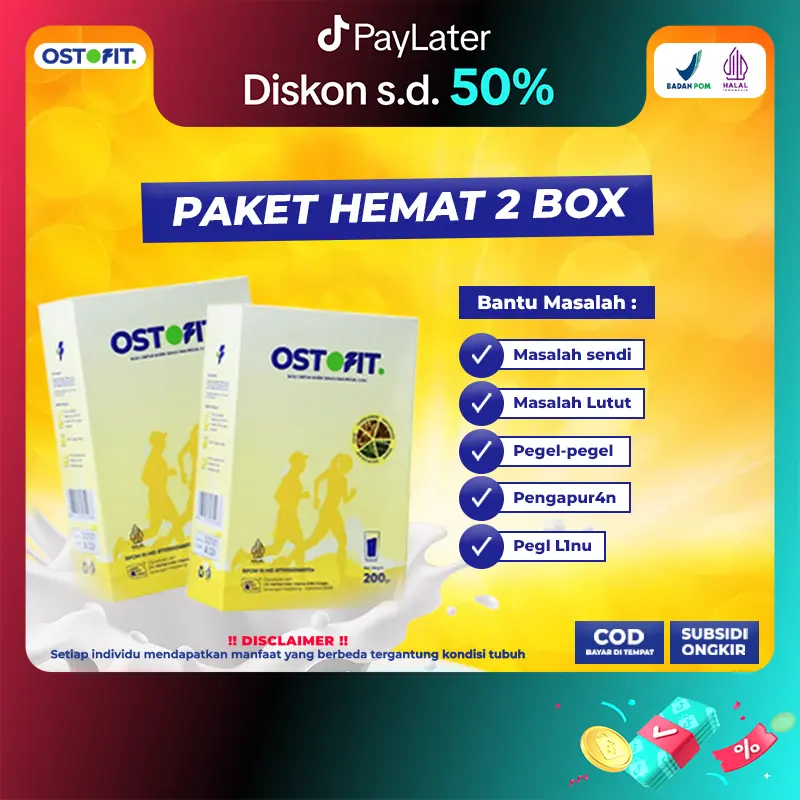 Susu Ostofit 2 Box Original | Minuman Susu Bubuk Murni HALAL BPOM | AKUN RESMI OSTOFIT [Bisa COD] 0