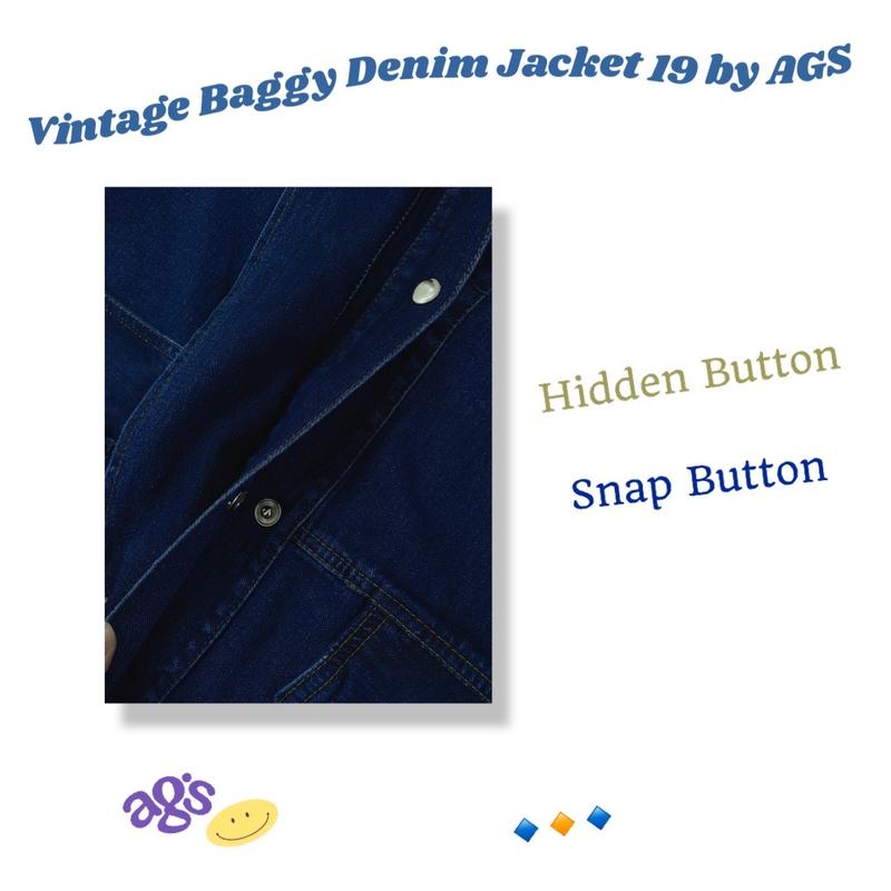 Vintage Baggy Denim Jacket 19 by AGS 8