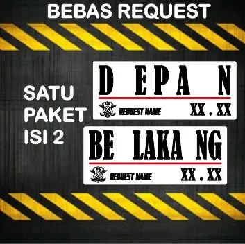 Framplatee & papan nama bebas kastem tulisan nama dari akrilik