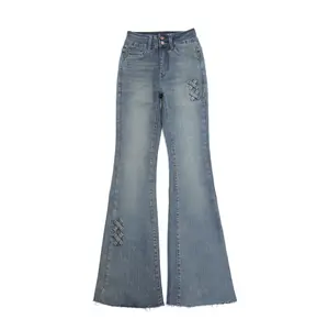 Adorela-Jeans 8839-Ultra Cutbray Stretch Highwaist Celana Jeans Wanita Denim Stretch Keren Vintage Boyfriend Baggy Panjang Nyaman